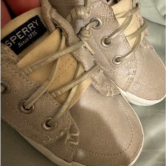 Sperry Velcro shoes - silver sparkle Toddler girls size 11 - Picture 8 of 8